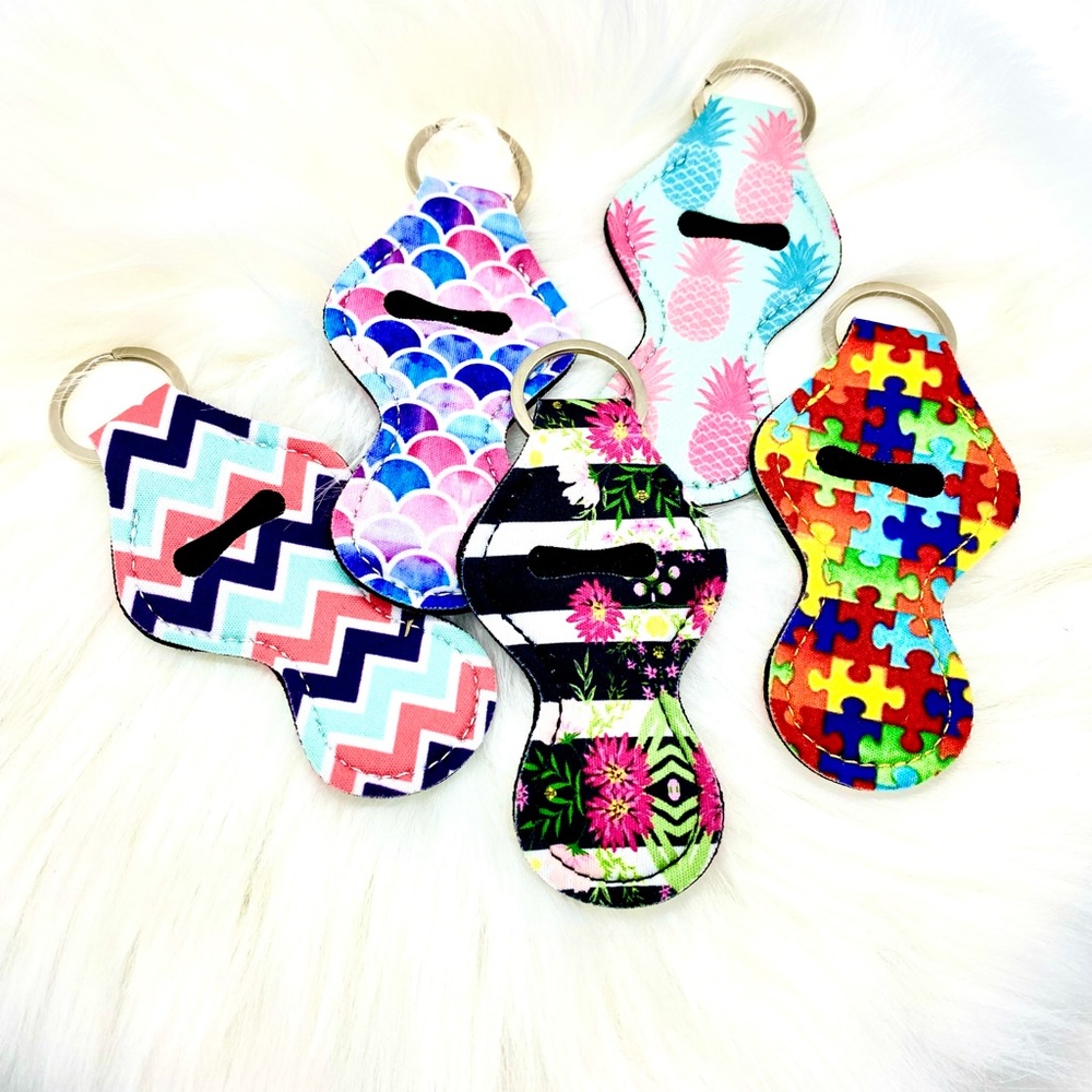 Chapstick Holder Keychains